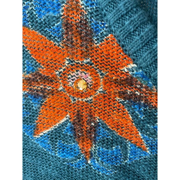 Desigual Size L Teal Pullover sweater - Picture 7 of 15